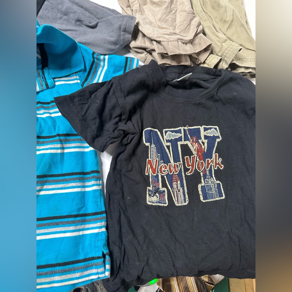 Kids Black 'NY New York' Graphic Tee - Black - Picture 3 of 6